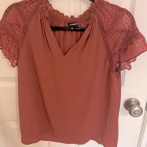 Express rust colored blouse